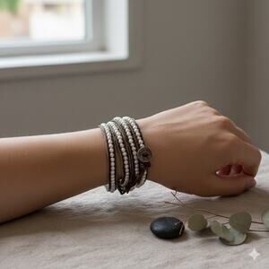 Gorgeous Petite Pearl Wrap Bracelet